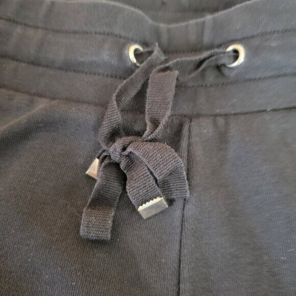 Croft & Barrow Crop Pants Stretch Black PL Petite Large casual drawstring comfy - Picture 5 of 10